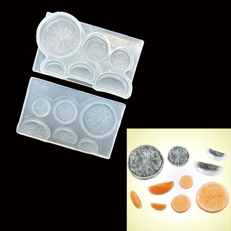 Moule en résine orange 3D pour bijoux, accessoires de bricolage, moules en résine XY, artisanat, éle