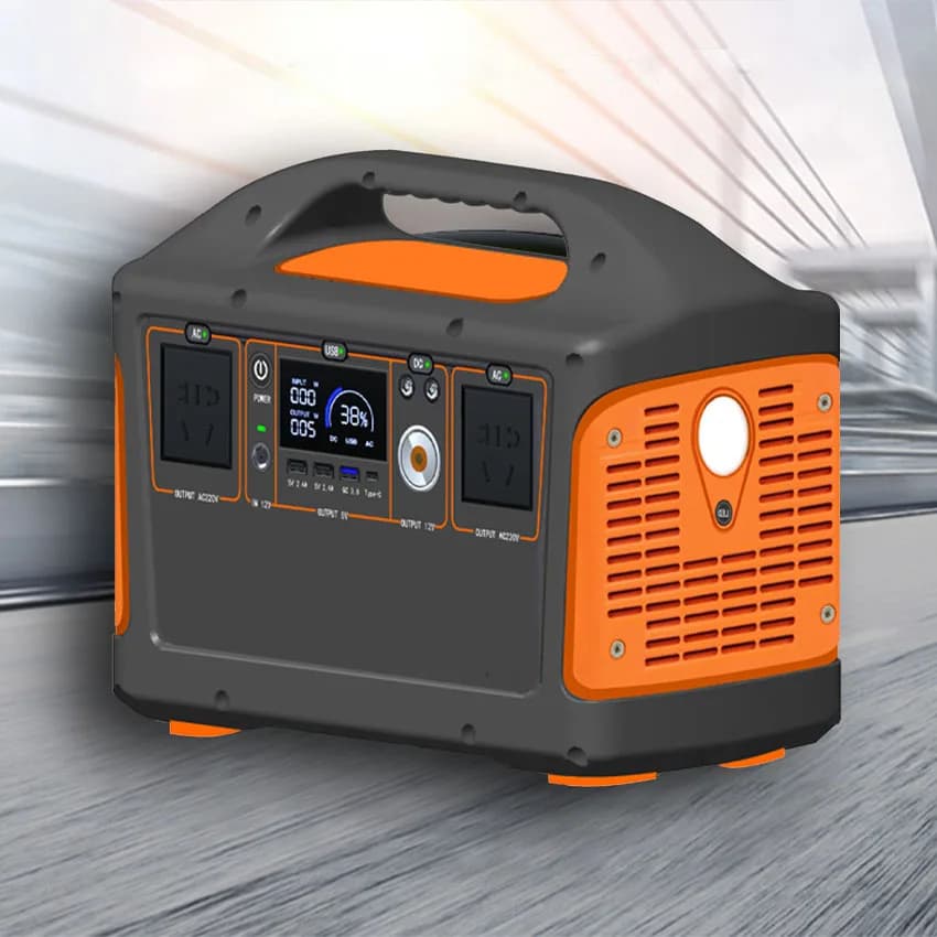 Station d'alimentation portable tout-en-un 600W avec batterie lithium LifePO4 pour le camping et les