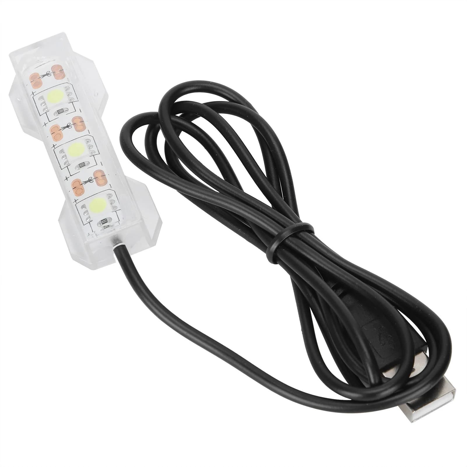 Lampe LED USB douce pour décoration d'aquarium, petite plante d'eau, poisson de bureau