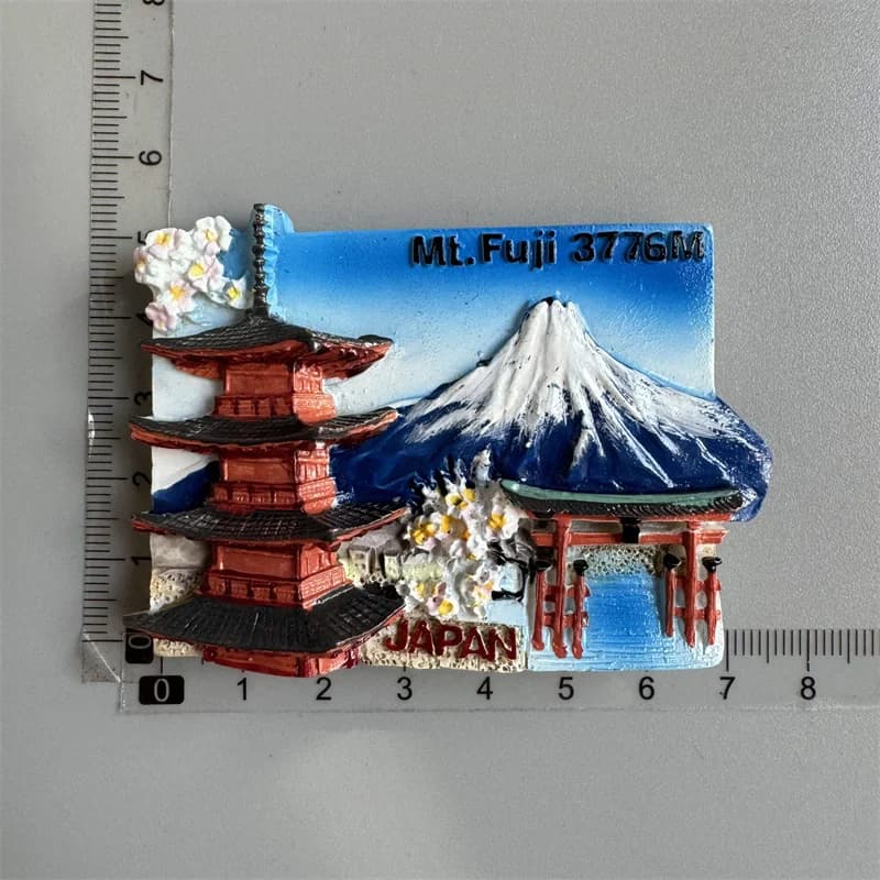 Autocollant magnétique pour réfrigérateur du Japon Mt. Aimants Souvenirs Touristiques Fuji Nara Toky