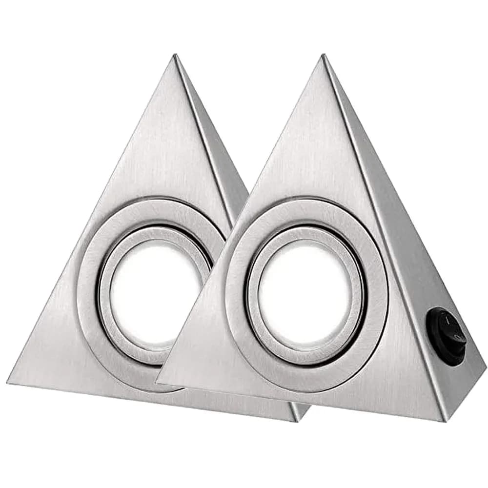 2-Pack Triangle lampe à LED 12V 230V 1.5W 3W cuisine sous armoire placard applique murale cuisine pl