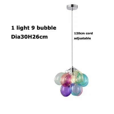 Lampe suspendue Gross, design nordique, en forme de ballon d'air en verre, pour restaurant, chambre 