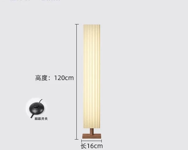 Lampadaire LED en bois et tissu, veilleuse sur pied décorative pour salon, canapé, chambre à coucher