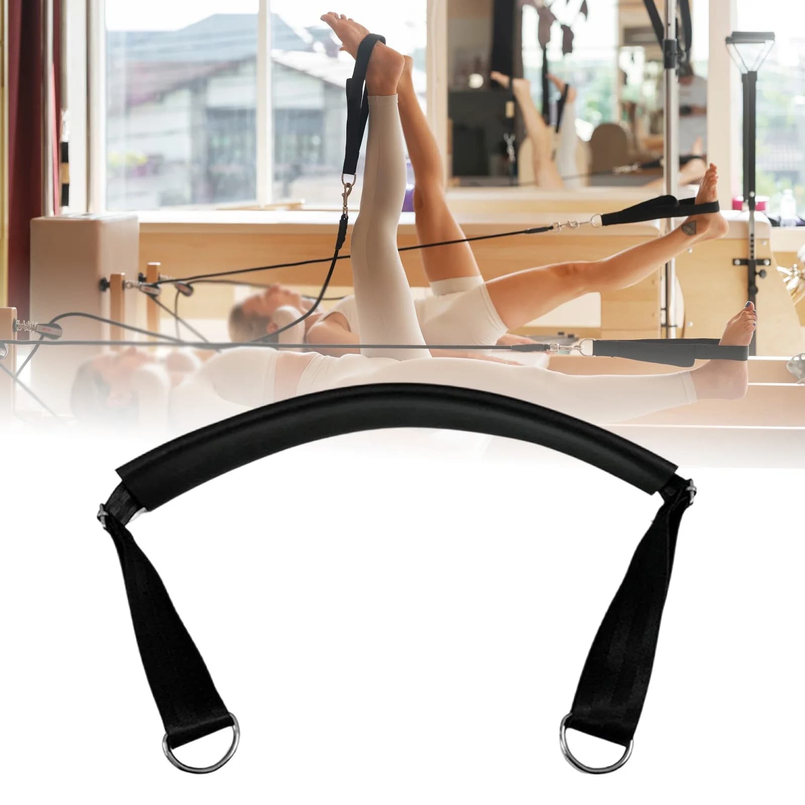 Accessoires pour Reformer Pilates : Sangle de pied réglable pour Pilates, Écrou de poulie fileté M8, Équipement d'entraînement à domicile pour le yoga