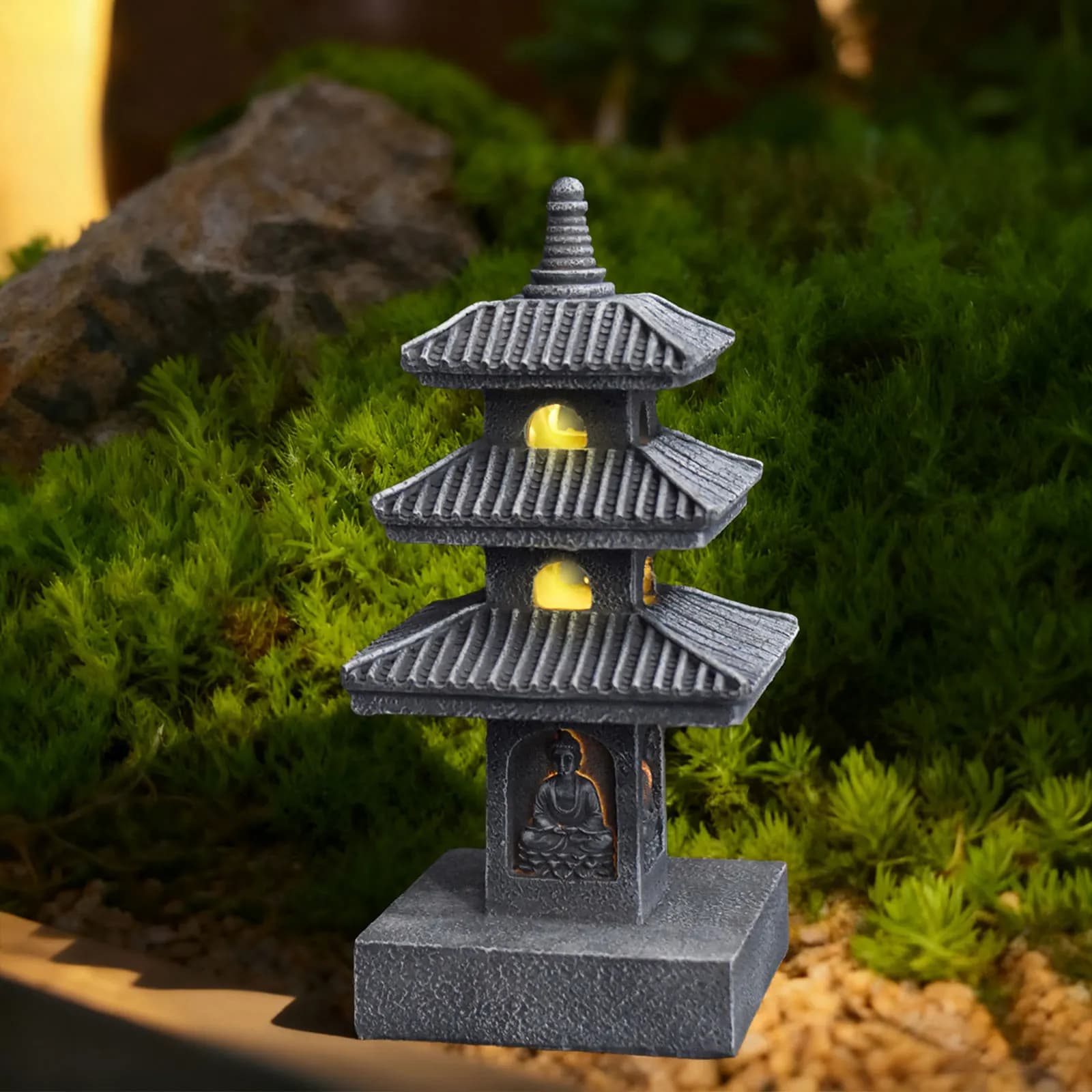 Lanterne solaire pagode