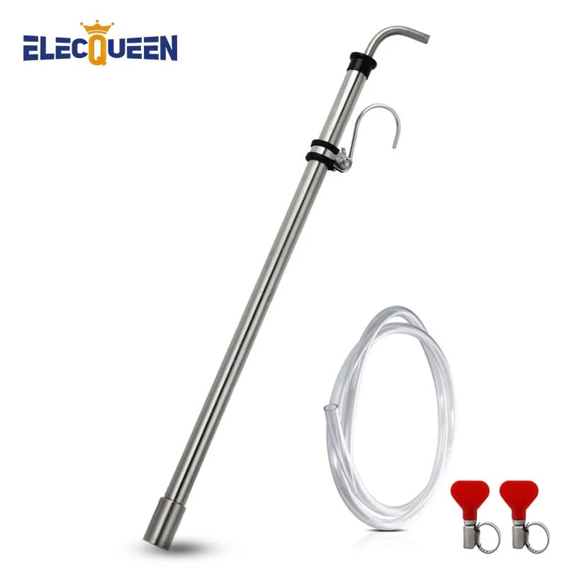 Siphon automatique de brassage, canne de support de siphon en acier inoxydable avec clip de chariot, brassage à domicile, transfert facile plus rapide du moût du conteneur