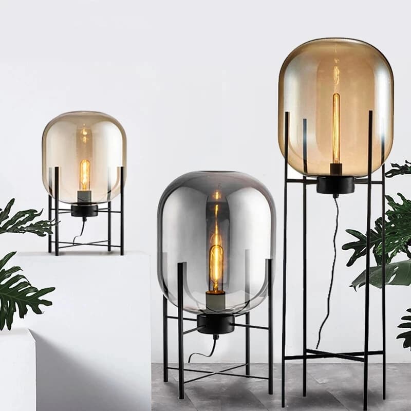 Lampadaire boule de verre Villa Bubble Oda Pulpo