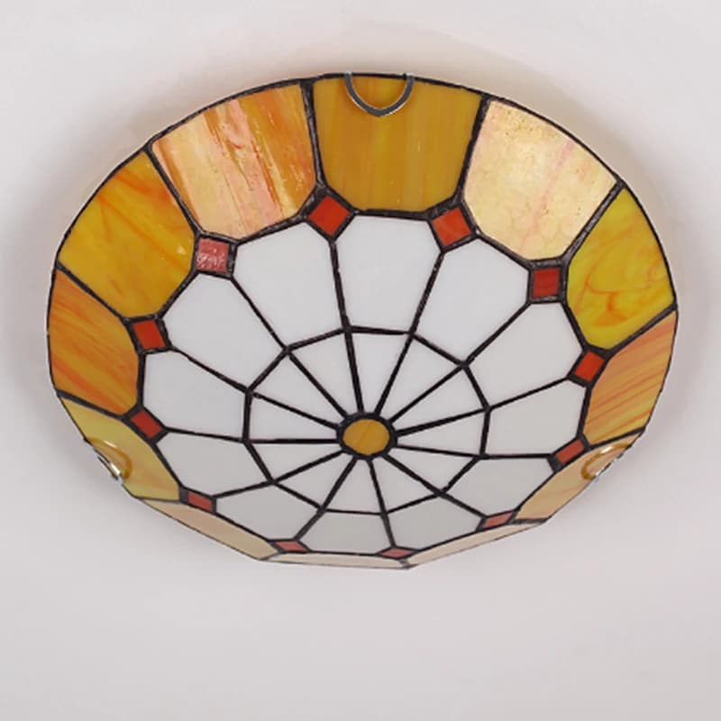 Plafonnier en verre de style européen, design coloré, design moderne, luminaire décoratif d'intérieur, idéal pour un salon, E27