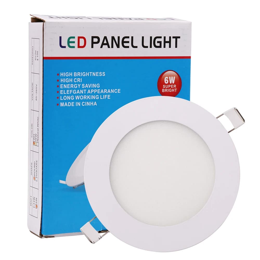 LED vers le bas panneau lumineux blanc chaud blanc plafonnier panneau lampe 3W 6W 9W 12W 15W 25W éclairage LED pour la décoration intérieure