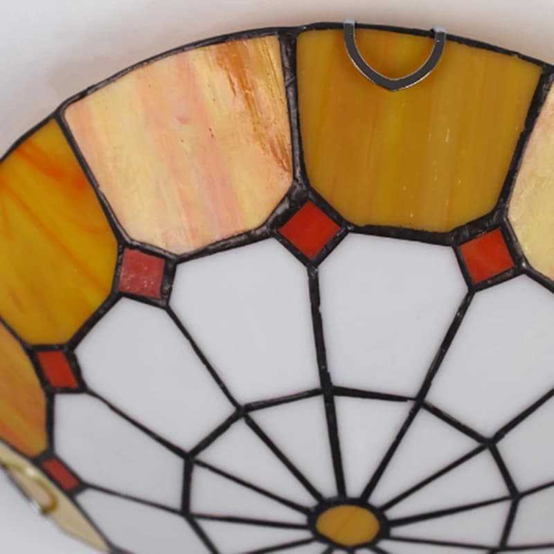 Plafonnier en verre de style européen, design coloré, design moderne, luminaire décoratif d'intérieur, idéal pour un salon, E27