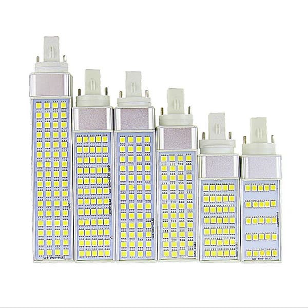 Lampada G23 G24 E27 5W 7W 9W 11W 13W 15W 85V-265V/AC, lampe à prise horizontale SMD5050, ampoule LED PL épis de maïs, Spot CE RoHS