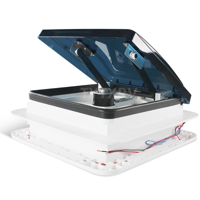 DREAMwatches-Ventilateur 12 V avec LED pour camping-car, accessoires de caravane, évents Hurhomes, fenêtre de camping-car, véhicule de loisirs, 11 en effet, contrôle électrique CE