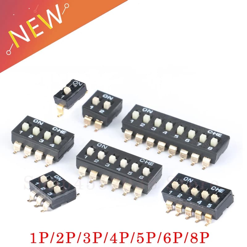 Commutateur de Dip SMT SMD à Glissière