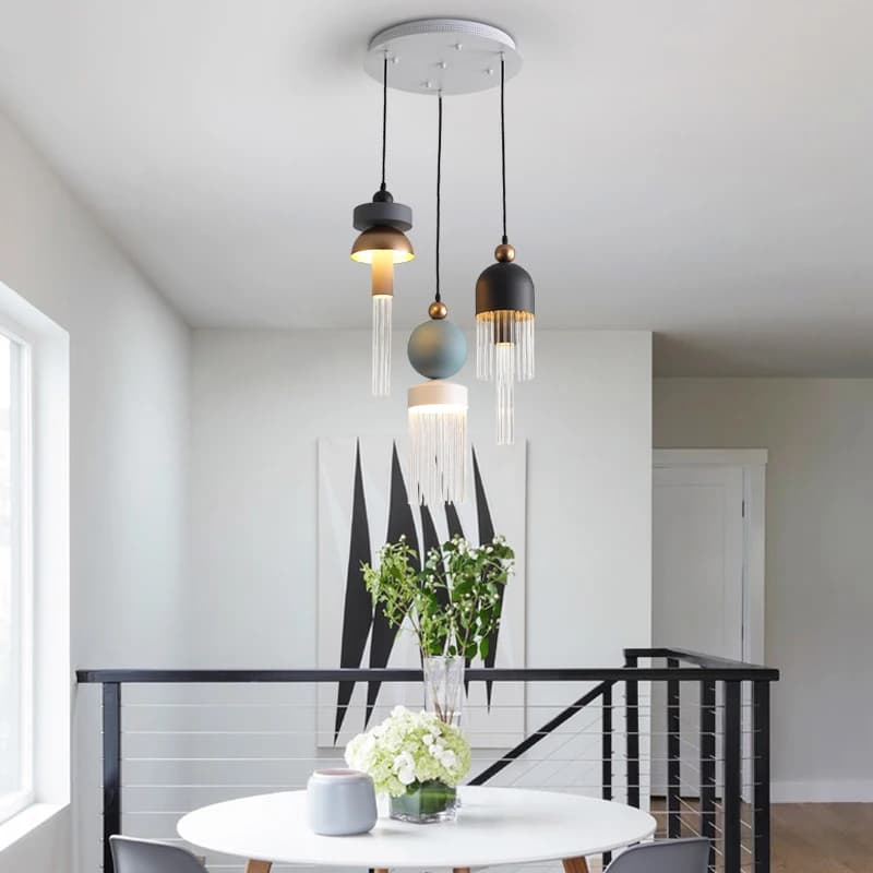 Lampe Suspendue au Design poumons Masiero Nappe Sonaron, Luminaire Scandinave Idéal pour un Restaurant, un Bar ou une Cuisine