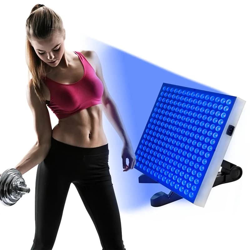 225 pièces 45W lampe de bronzage Solarium avec lumière bleue support réglable et bronzage pliable peau UV lumière de bronzage pour le visage et le corps