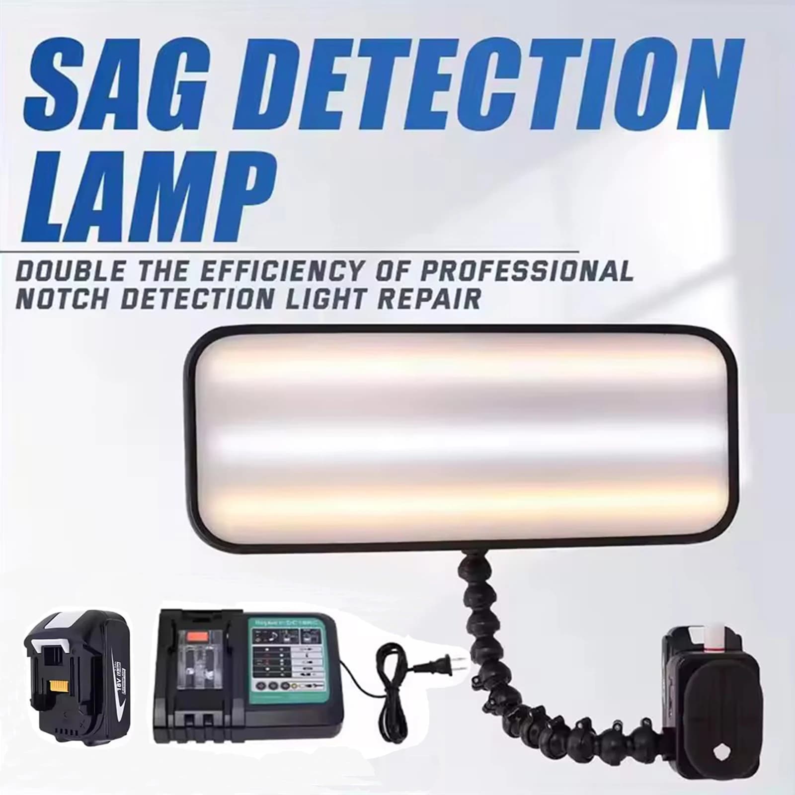 Lampe de détection de bosses PDR pour réparation de carrosserie, lampe de nivellement pour réparation sans soudure des bosses de grêle, réflecteur LED spécial pour façonnage de tôles
