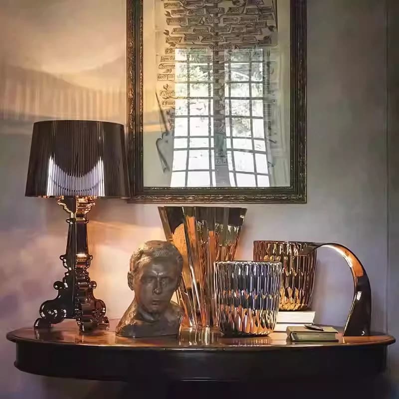 Bourgie Baroque fantôme ombre lampe de bureau créatif décoratif lampe de bureau étude salon chambre acrylique Transparent lampe de bureau