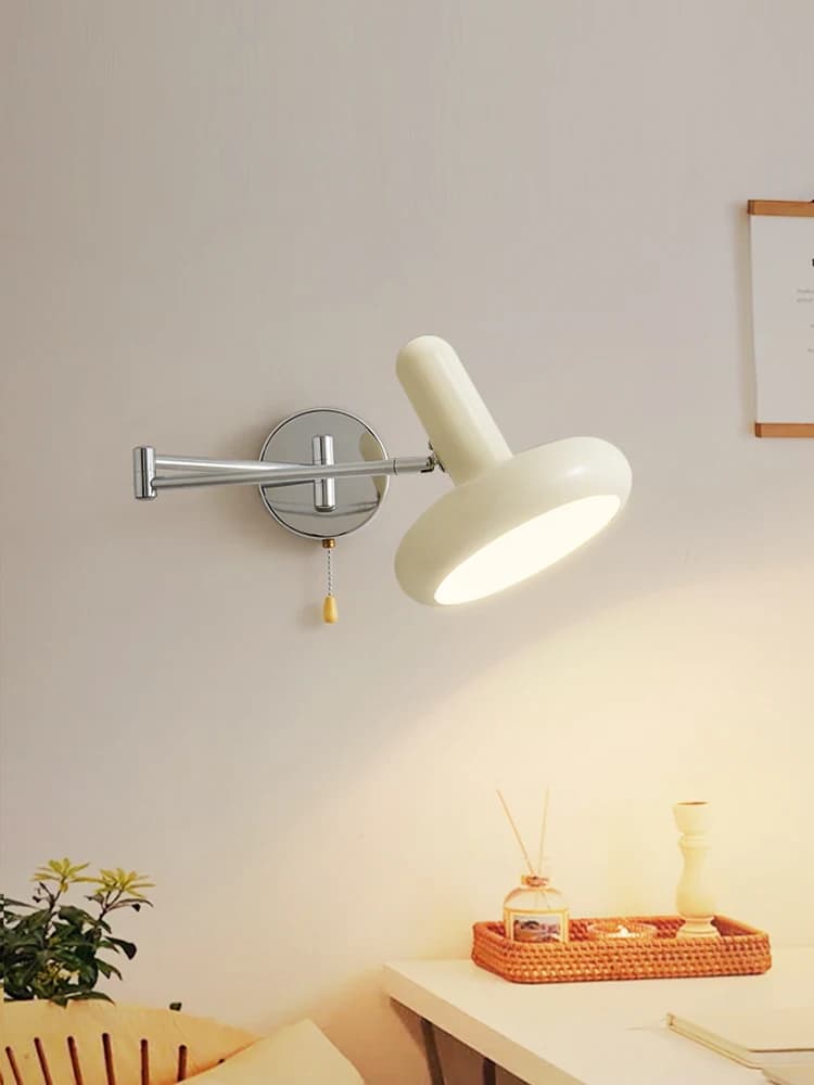 KEVIN-Applique Murale à Bascule Rétractable, Luminaire Créatif de Chambre à Coucher, Idéal pour l'Étude et la Lecture