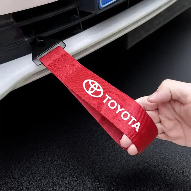 Corde de remorquage de voiture, sangle de course, accessoires automobiles pour Toyota Hilux Aygo Yaris Ractis Corolla Camry CHR Auris Tacoma Cruiser TRD