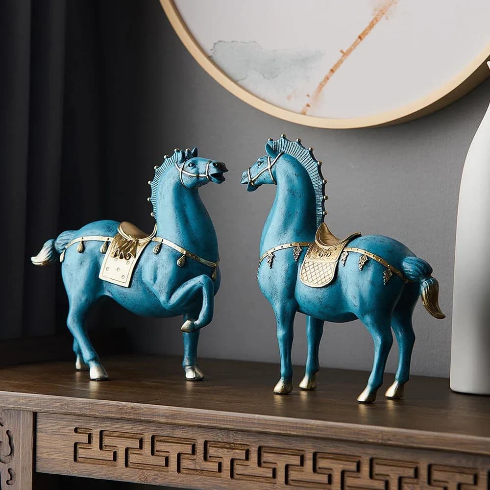 Sculpture de cheval, accessoires de décoration pour la maison, décoration de bureau, cadeaux de pendaison de crémaillère, Statues de décoration pour salon