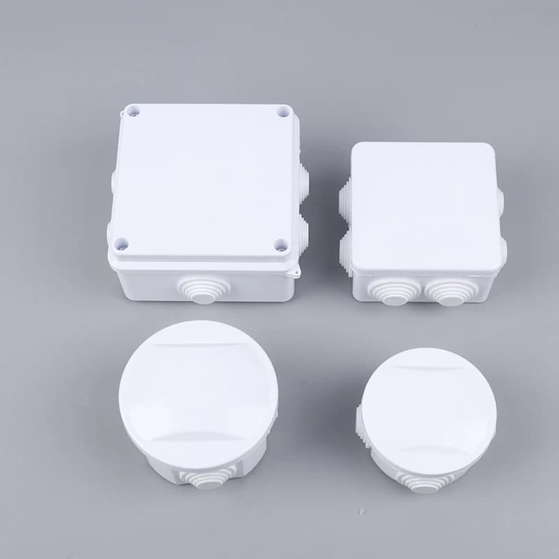 Câble de connexion blanc accessoire, boîtier de raccordement étanche IP65 pour bricolage, boîte de jonction intérieure, coque de câblage, boîtes de commande électriques