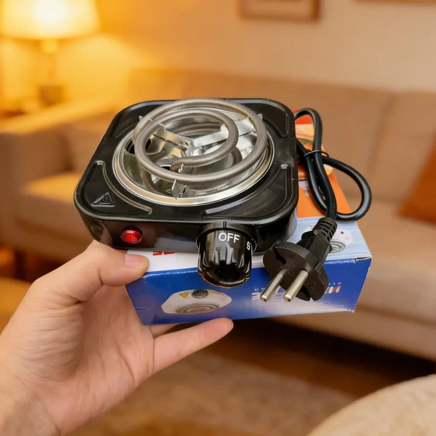 Cuisinière électrique 500W, brûleur à charbon Shisha, plaque chauffante 220V, appareils de cuisine portables de voyage, chauffe-café, prise ue