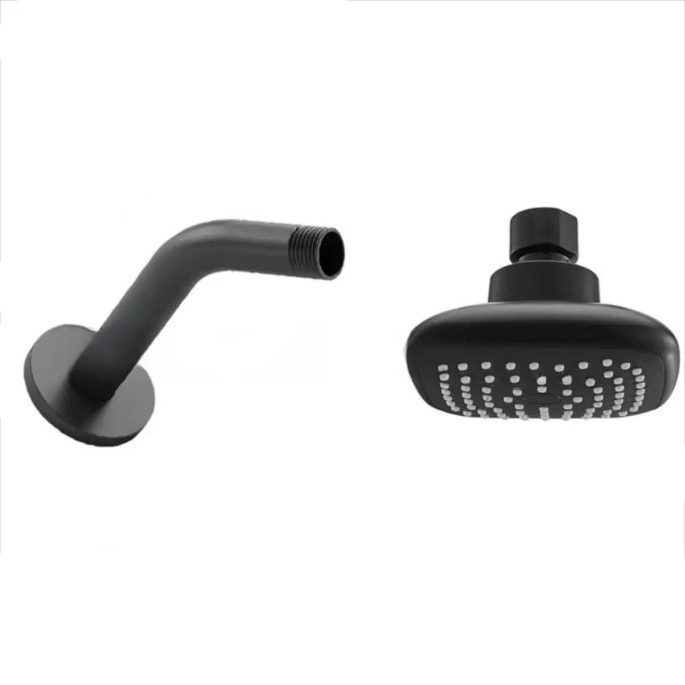 Robinet de douche mural de 4 pouces, économiseur d'eau, pulvérisateur rotatif, pluie, accessoires de salle de bain