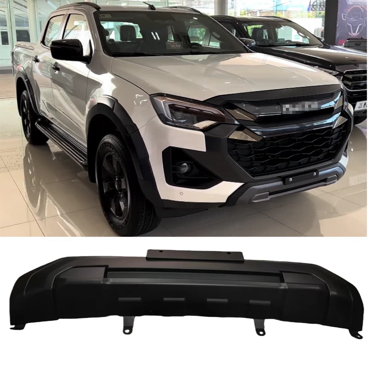 Accessoires automobiles pour Isuzu D-max Dmax 2025 2026, couvre-pare-chocs avant noir, 1 pièce