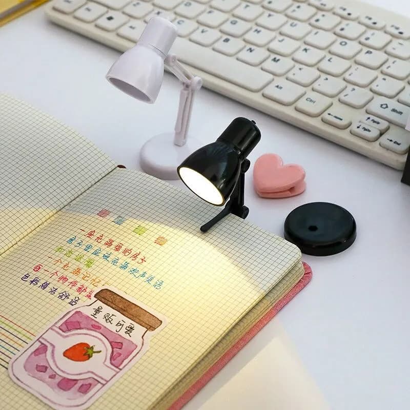 Créativité Mini livre lumières étudiant dortoir LED lampe de lecture clipsée sur livre