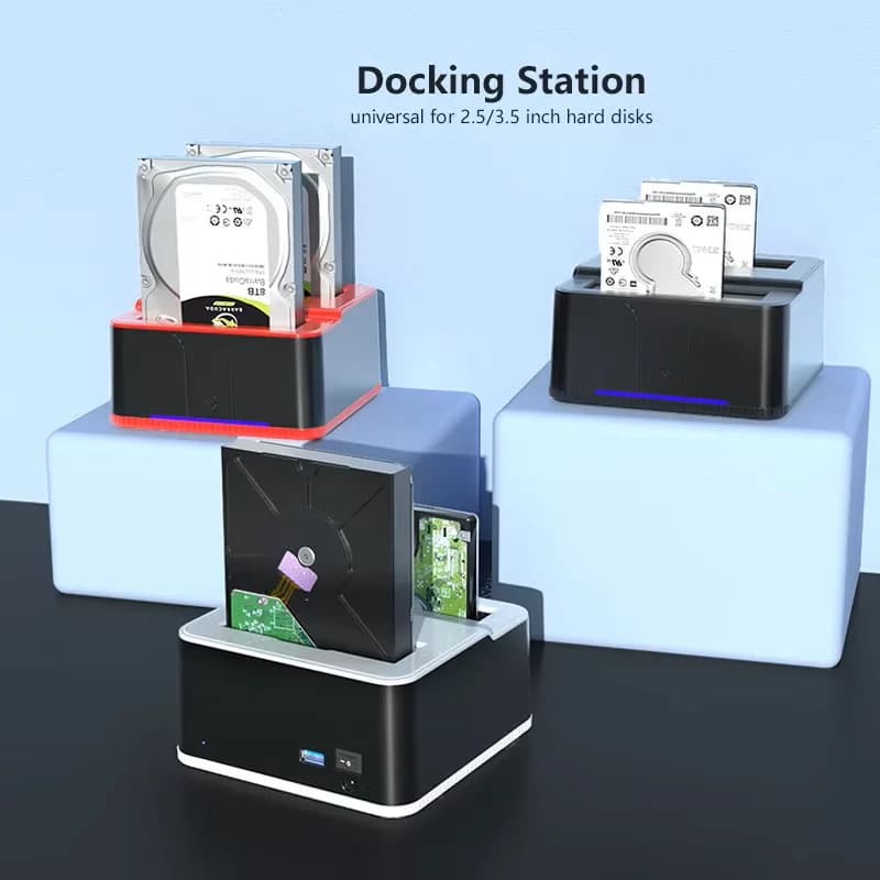 Station d'accueil pour disque dur USB 3.0 vers SATA, pour disques durs SATA 2,5/3,5 pouces et SSD