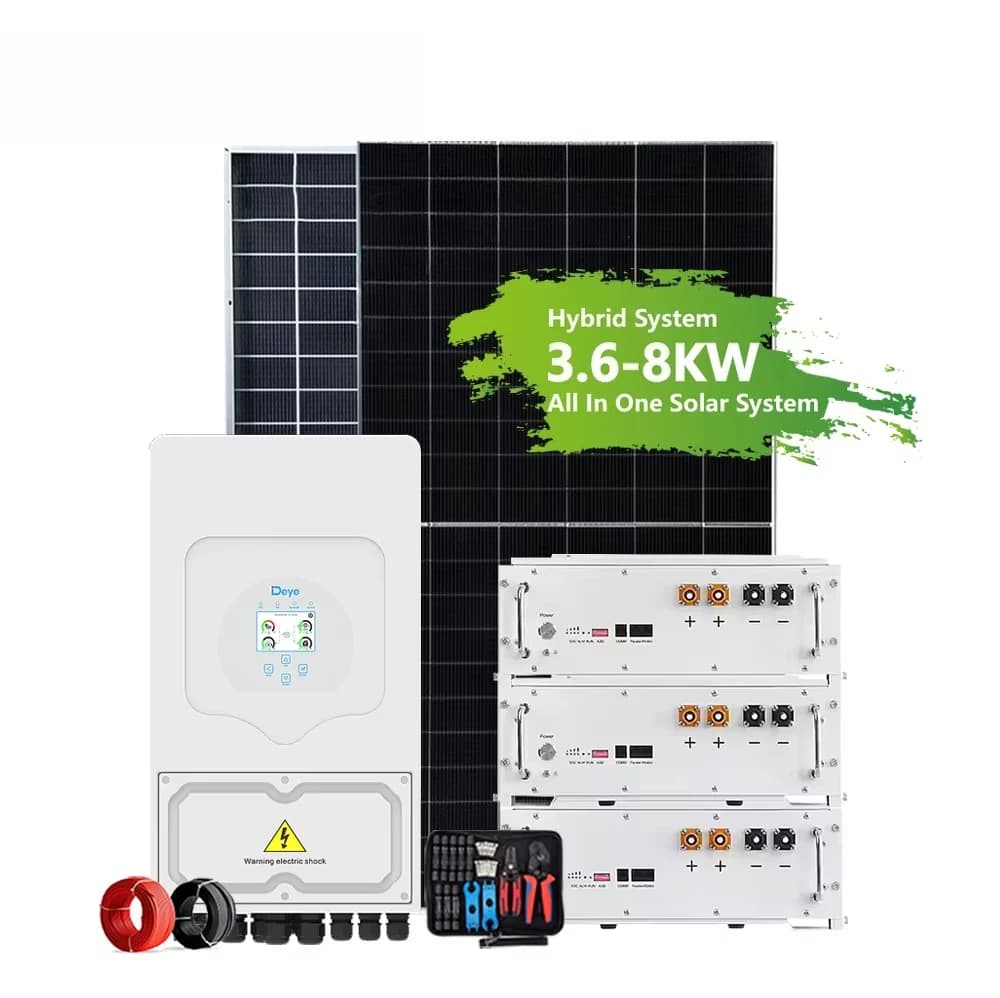 Système de panneaux solaires 5000W 6000W hors réseau avec onduleur solaire et contrôleur de charge MPPT pour maison, personnalisable