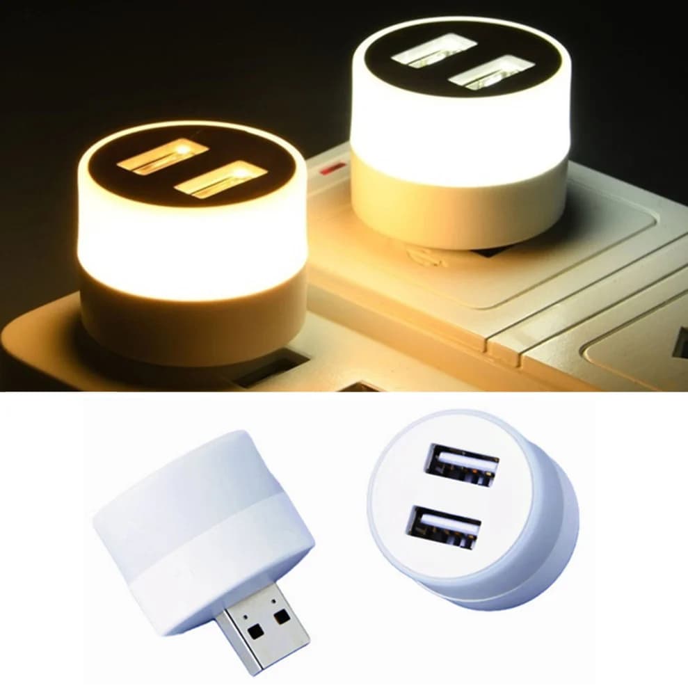 LDHLM USB prise lampe petite LED veilleuse ordinateur Mobile puissance charge livre lampes LED Protection des yeux carré lampe de lecture