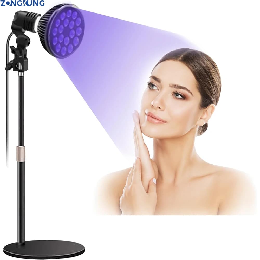 Lampe de bronzage ultraviolette 54W lampe à solarium pour le corps de bronzage soins de la peau 18 LED soins de la peau pour lampe de lumière de peau bronzée 460nm et 480nm