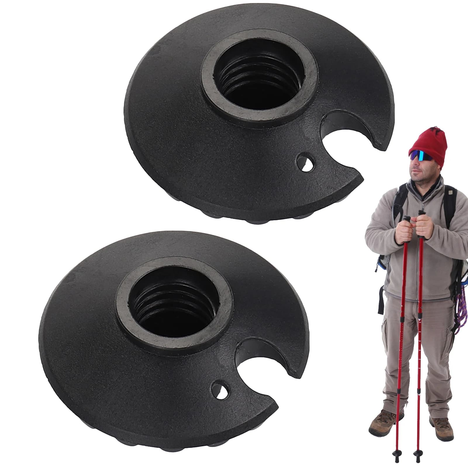 Lot de 2 paniers pour bâtons de randonnée