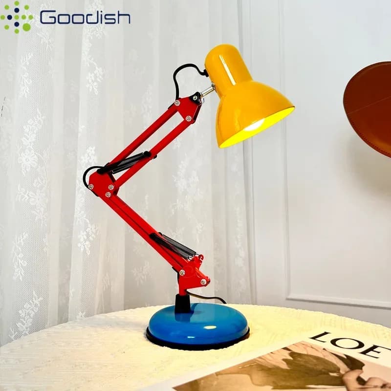 Lampadaire LED sur pied de style médiéval, design artistique et créatif, avec bras articulé, pour chambre à coucher et décoration intérieure, type lustre