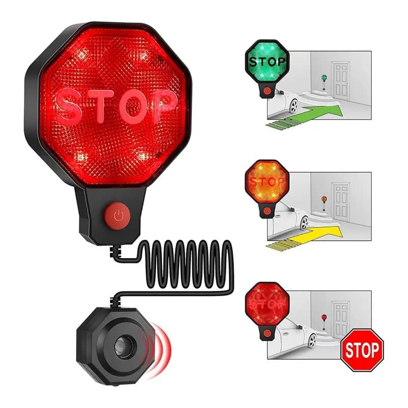 Capteur d'aide au stationnement A59Z avec double alimentation, aide au capteur de stationnement de Garage réglable avec Option d'indication LED EU P