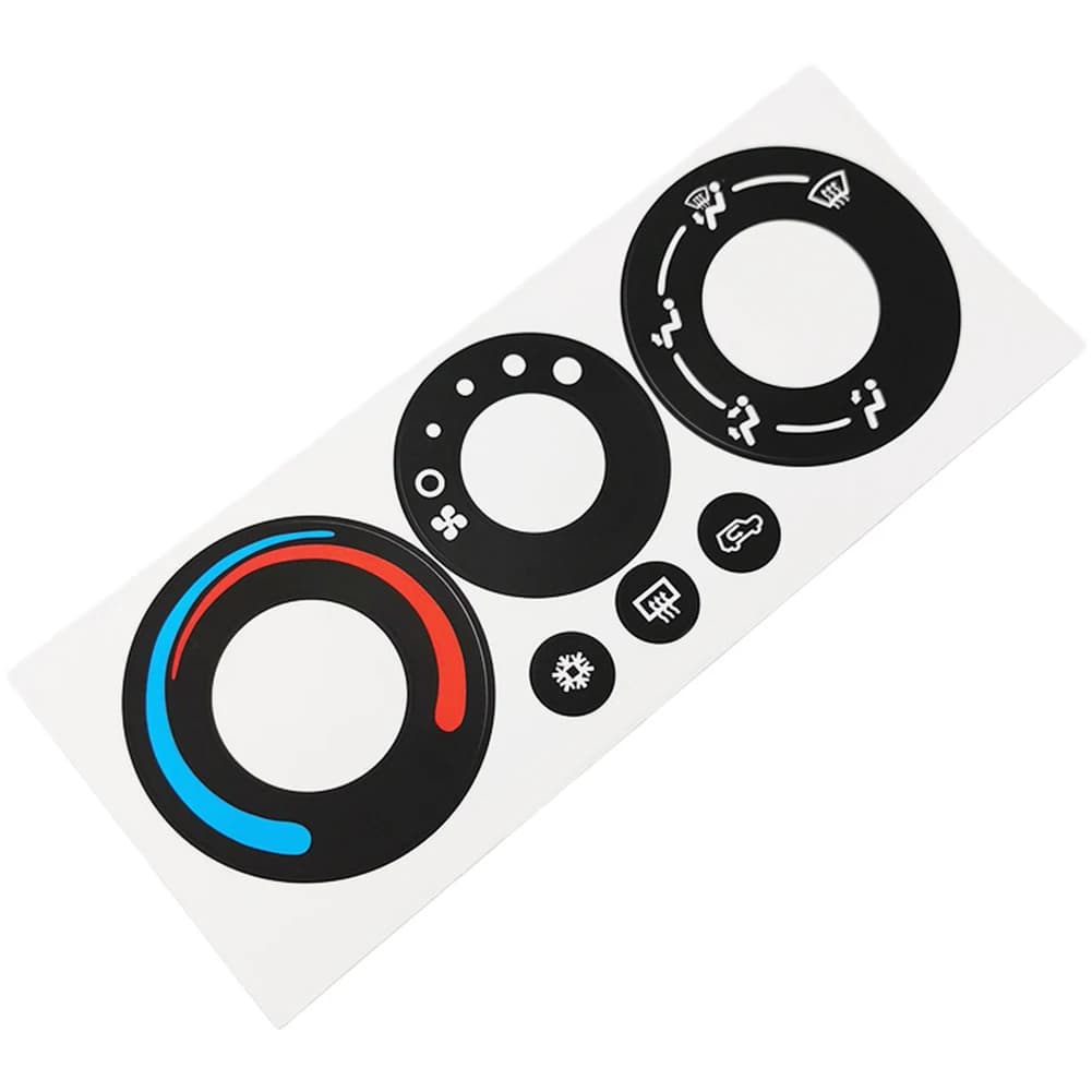 Autocollant de réparation pour bouton de panneau de commande de climatisation, 1 pièce, adapté pour Pontiac Torrent 2005-2006, bouton de réparation du système de climatisation