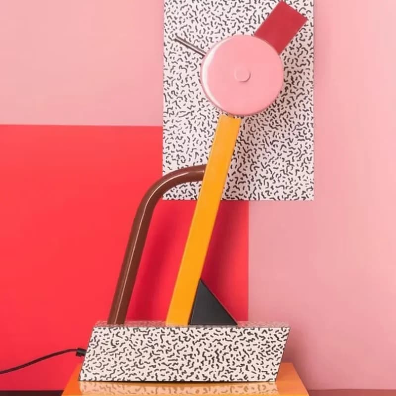 Lampe de table nordique Memphis Milano pour chambre d'enfant, lampe de lecture LED créative, chambre d'étude, décoration d'intérieur