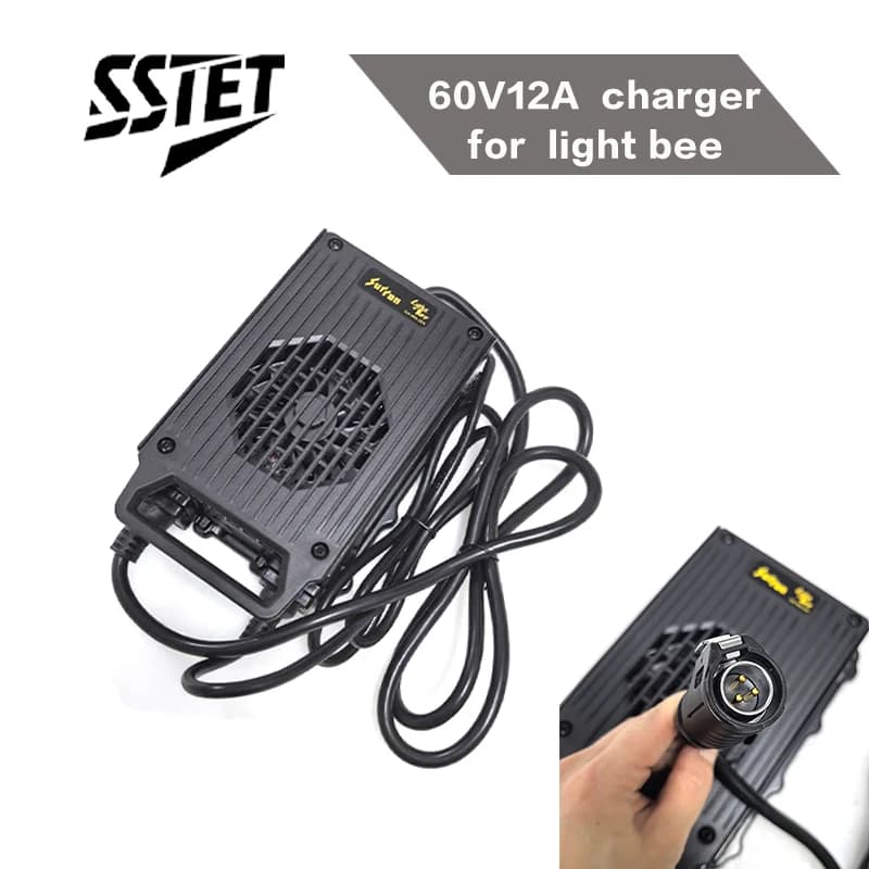 Chargeur 60V12A silencieux pour Surron Light Bee X, outil de charge pour motos tout-terrain SurRon, pièces OEM pour motos