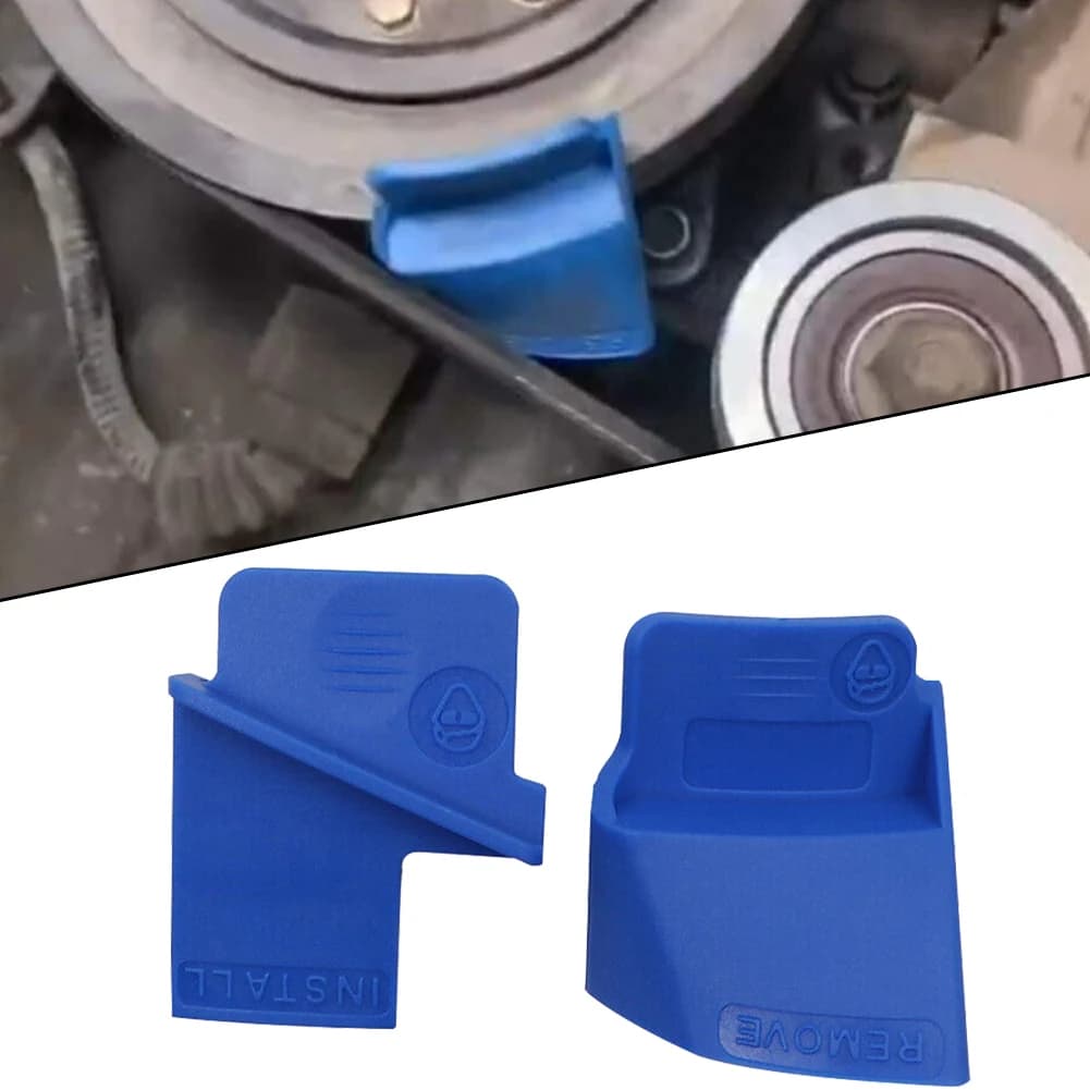 Kit d'outils d'installation de dissolvant de Service de courroie extensible, dissolvant de courroies d'entraînement nervurées pour Automobile, outil d'installation de retrait de courroie Aux 2 pièces