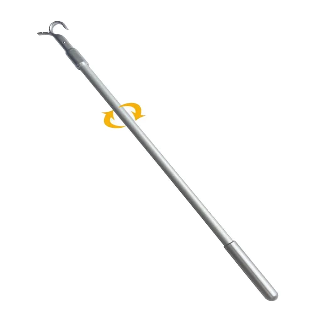 Tige de traction de rideau 33-60cm, tige télescopique de toit pour ouvre-fenêtre, tige rotative télescopique en alliage d'aluminium, accessoires de rideau
