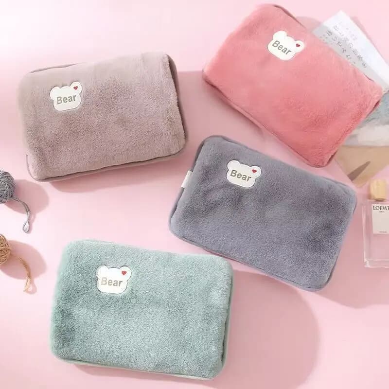 Bouteille d'eau chaude Rechargeable, chauffe-mains électrique mignon, prise ue, sac de compresse chaude réutilisable, coussin chauffant, chauffe-poche