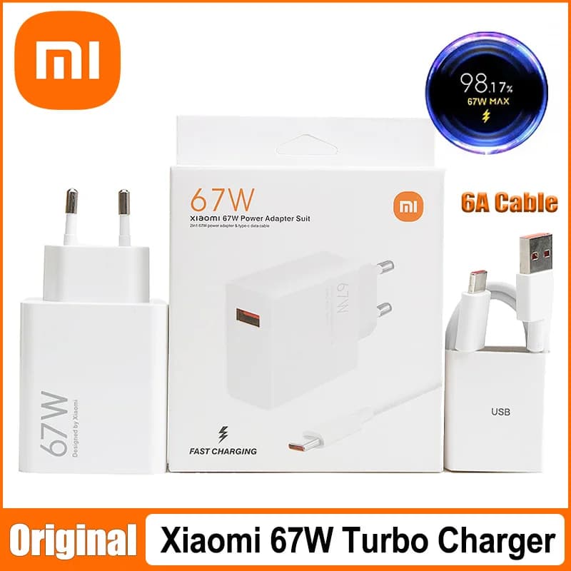 Xiaomi – chargeur Turbo 67W d'origine