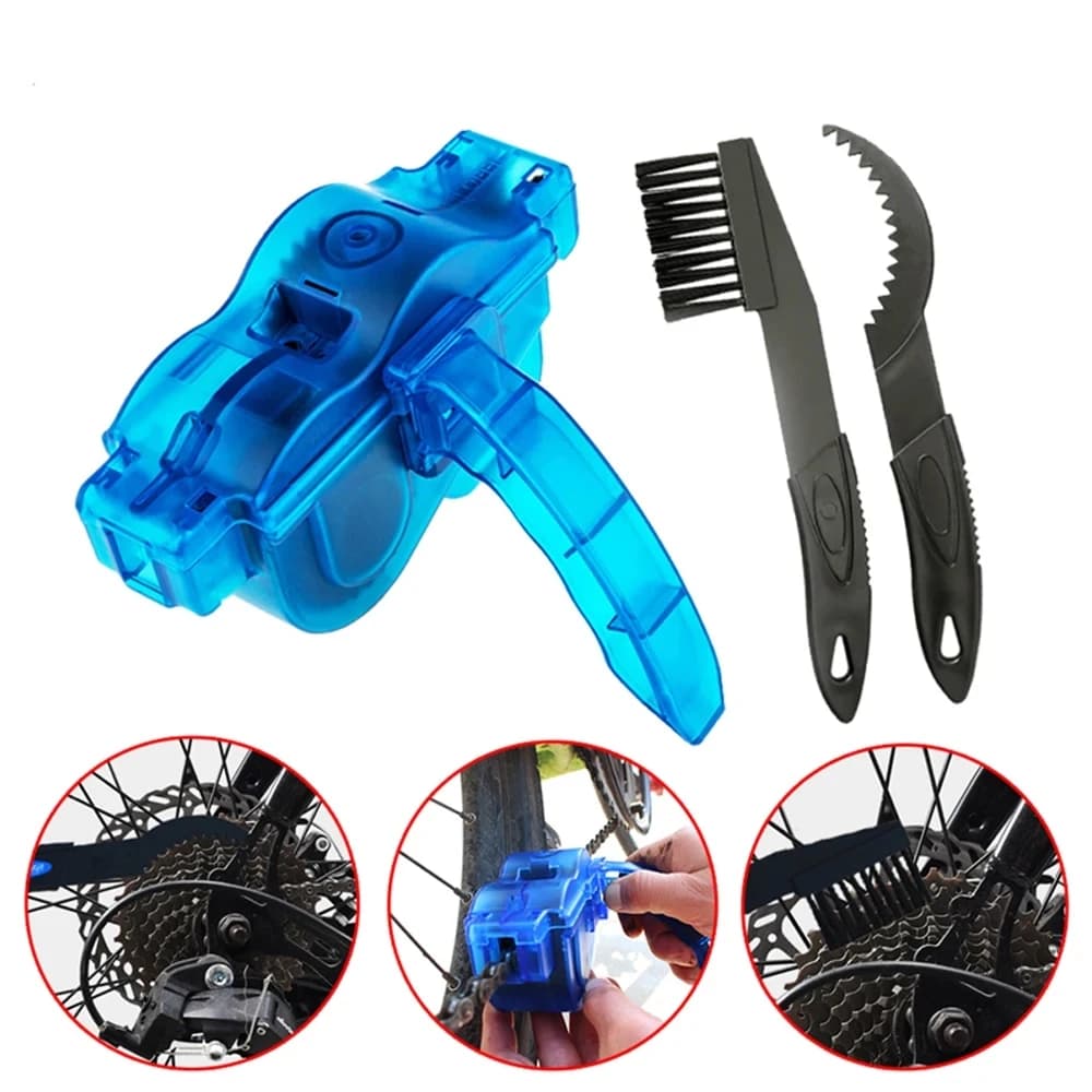 Nettoyeur de chaîne de vélo, brosse de chaîne 3D, ensemble d'outils de lavage, Protection de vélo vtt, huile, chaîne de vélo pour accessoires de cyclisme en montagne