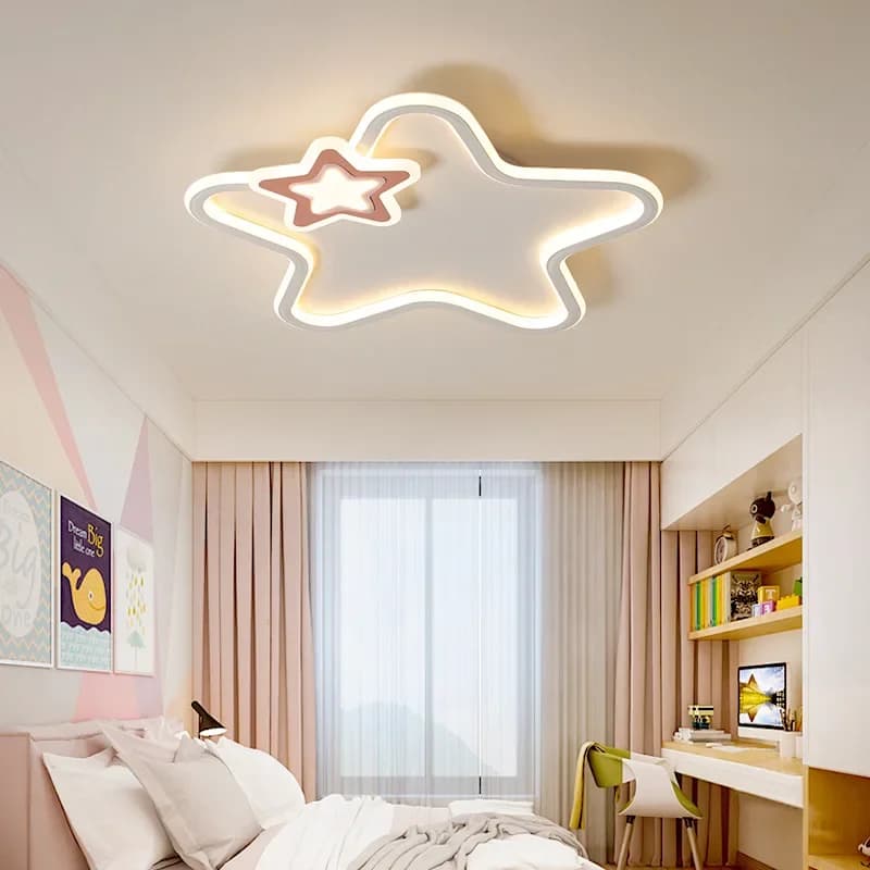 Étoile moderne LED plafonnier pour enfants salon étude allée balcon lustre intérieur décor à la maison luminaire Lustre