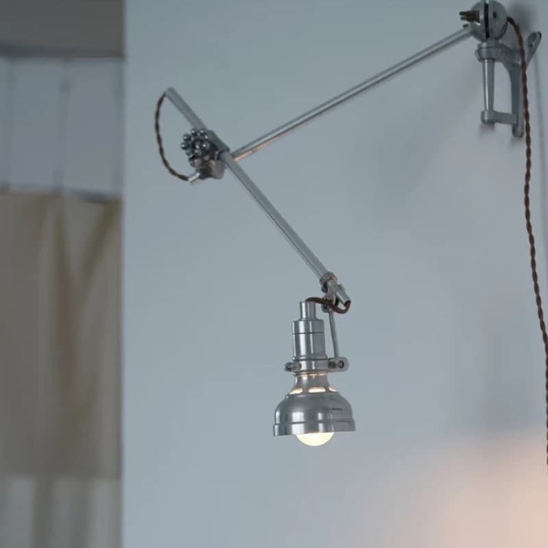 Lampe murale décorative rétro industrielle à bras télescopique long, appliques murales médiévales en aluminium moulé, pour loft, club, bureau, café, bar