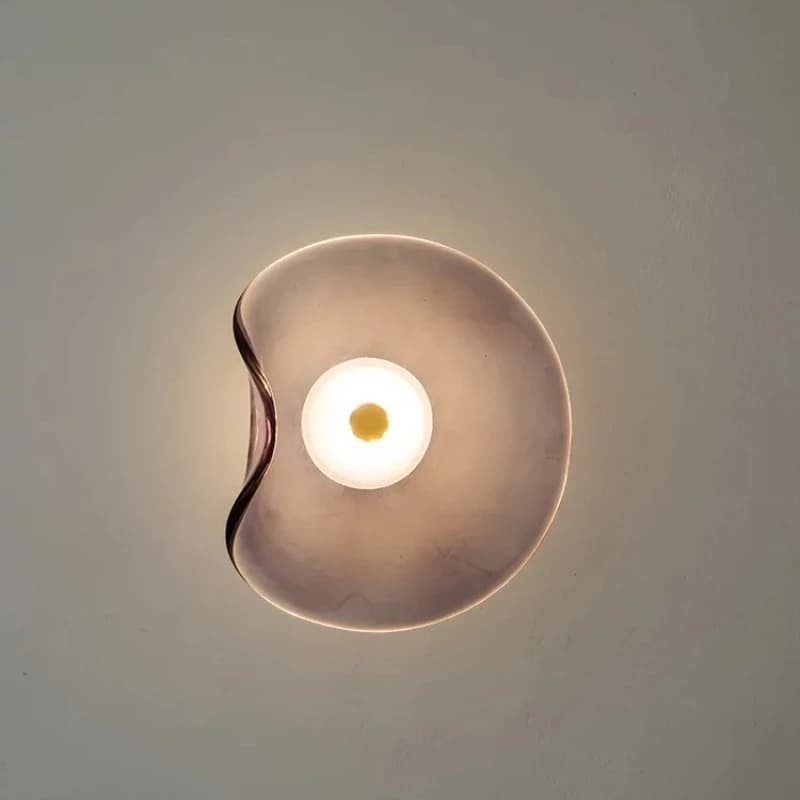 Lampes murales en verre de luxe nordique, luminaire mural rond minimaliste pour salon, couloir, chambre à coucher, chevet, décoration intérieure