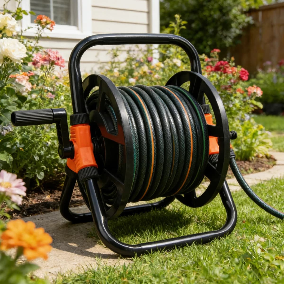 Enrouleur de tuyau d'arrosage extensible pour jardin et terrasse, accessoires muraux pour lavage de voiture et irrigation