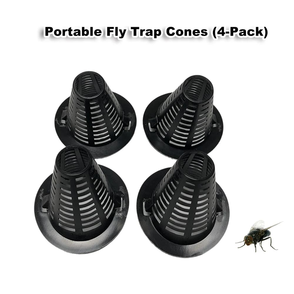 Accessoire portable pour piège à insectes, compatible avec les pièges à mouches à trou d'entonnoir anti-évasion (lot de 4), pour la création de coniques de pièges à mouches DIY