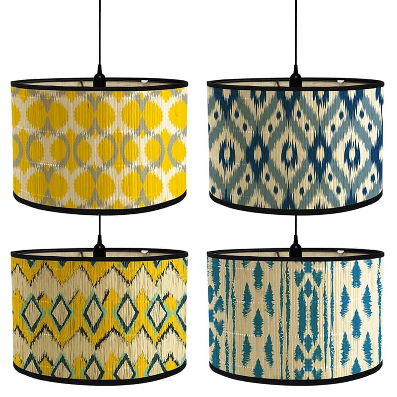 Abat-jour de Style japonais, couverture de lumière en bambou, décor de Bar, café, maison d'accueil, lustre, applique murale, abat-jour d'art en bambou
